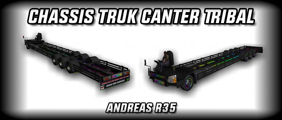  Truk  Canter  Tribal Chasis  BUSSID MOD INDONESIA